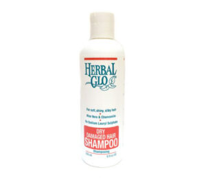bottle of dry and damaged hair shampoo