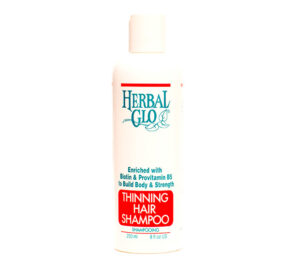 bottle of thinning hair shampoo